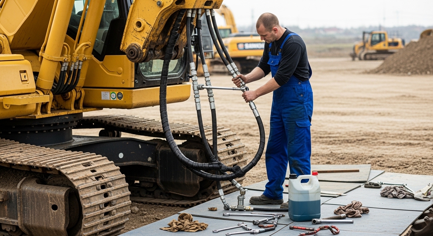 Machinery repair in progress