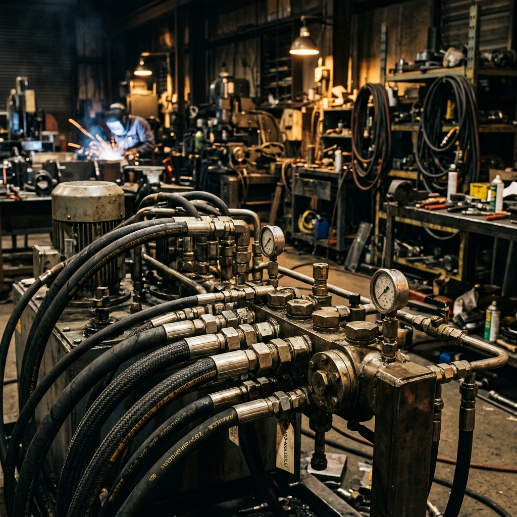 Industrial hydraulic pipe manufacturing